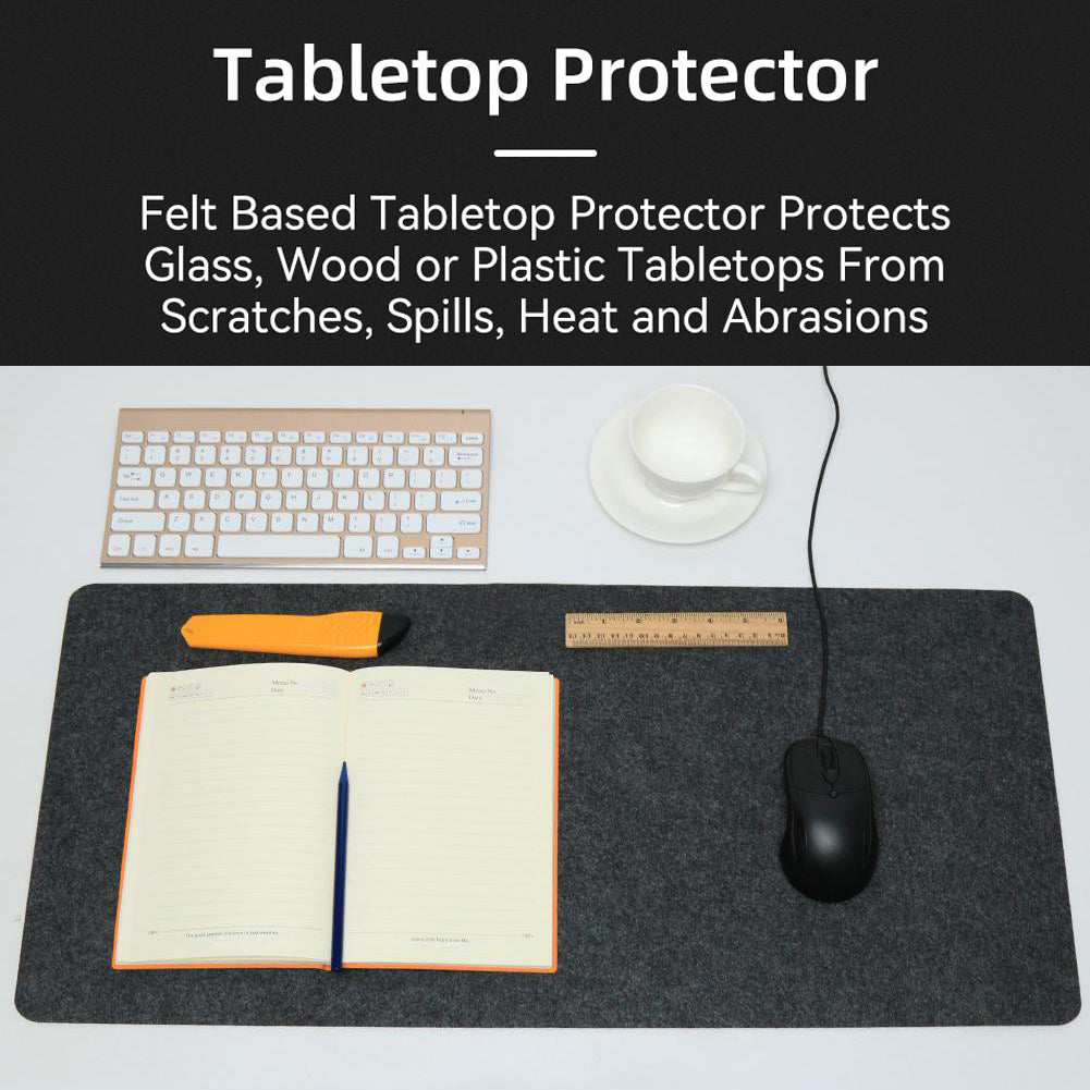80 × 40 cm Felt Desk Pad – Non-Slip Extended Mouse Mat for Keyboard, Laptop & Home Office