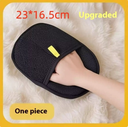 Reusable Pet Hair Remover Mitt, Dual-Sided Grooming Glove for Cats and Dogs