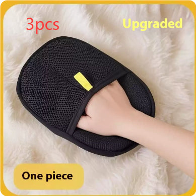 Reusable Pet Hair Remover Mitt, Dual-Sided Grooming Glove for Cats and Dogs