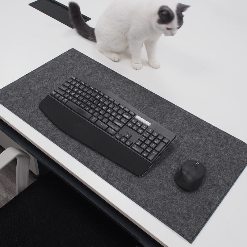 80 × 40 cm Felt Desk Pad – Non-Slip Extended Mouse Mat for Keyboard, Laptop & Home Office