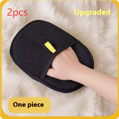 Reusable Pet Hair Remover Mitt, Dual-Sided Grooming Glove for Cats and Dogs