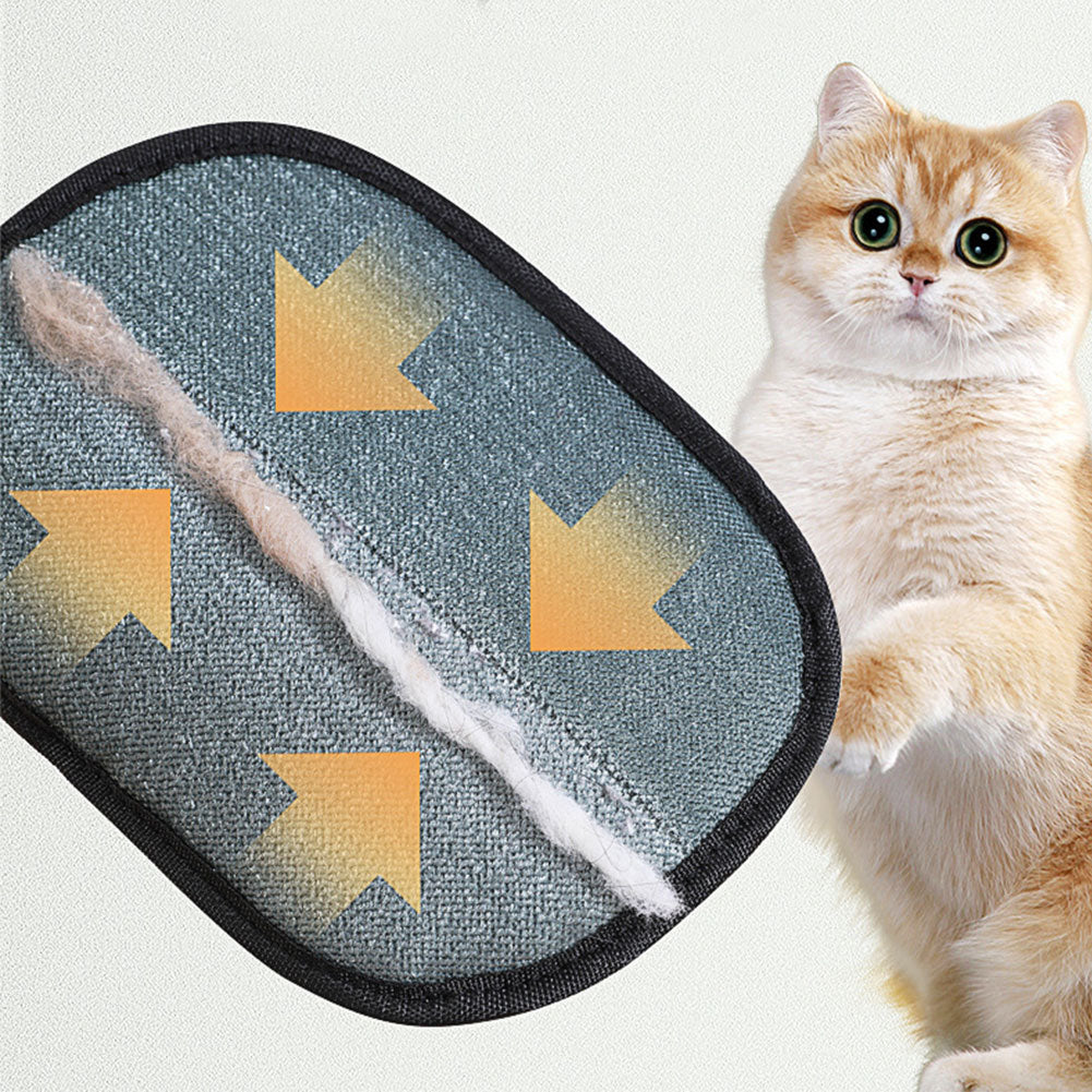 Reusable Pet Hair Remover Mitt, Dual-Sided Grooming Glove for Cats and Dogs