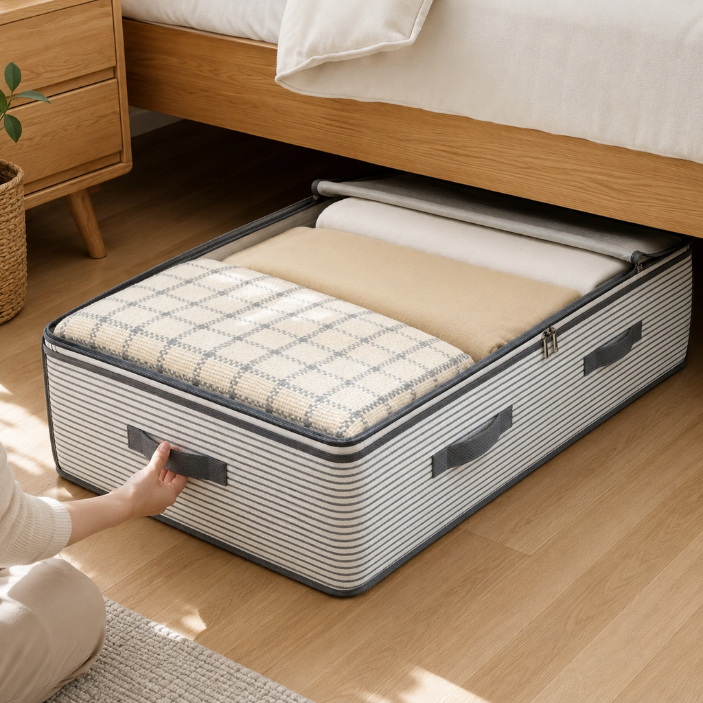 Extra-Large Storage Organizer Bag – Heavy-Duty Wardrobe, Underbed & Travel Bag with Clear Window