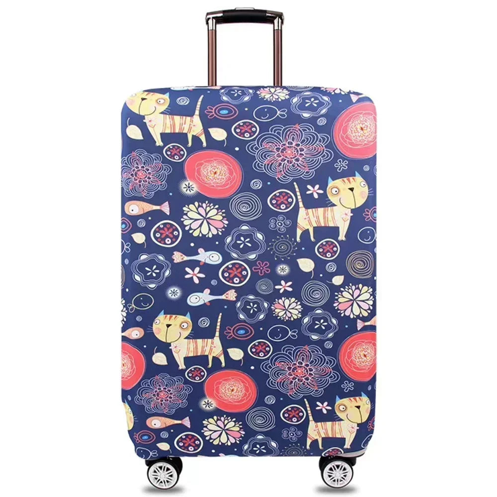 Stretch Luggage Cover Protector – Suitcase Dust Cover & Travel Baggage Accessory