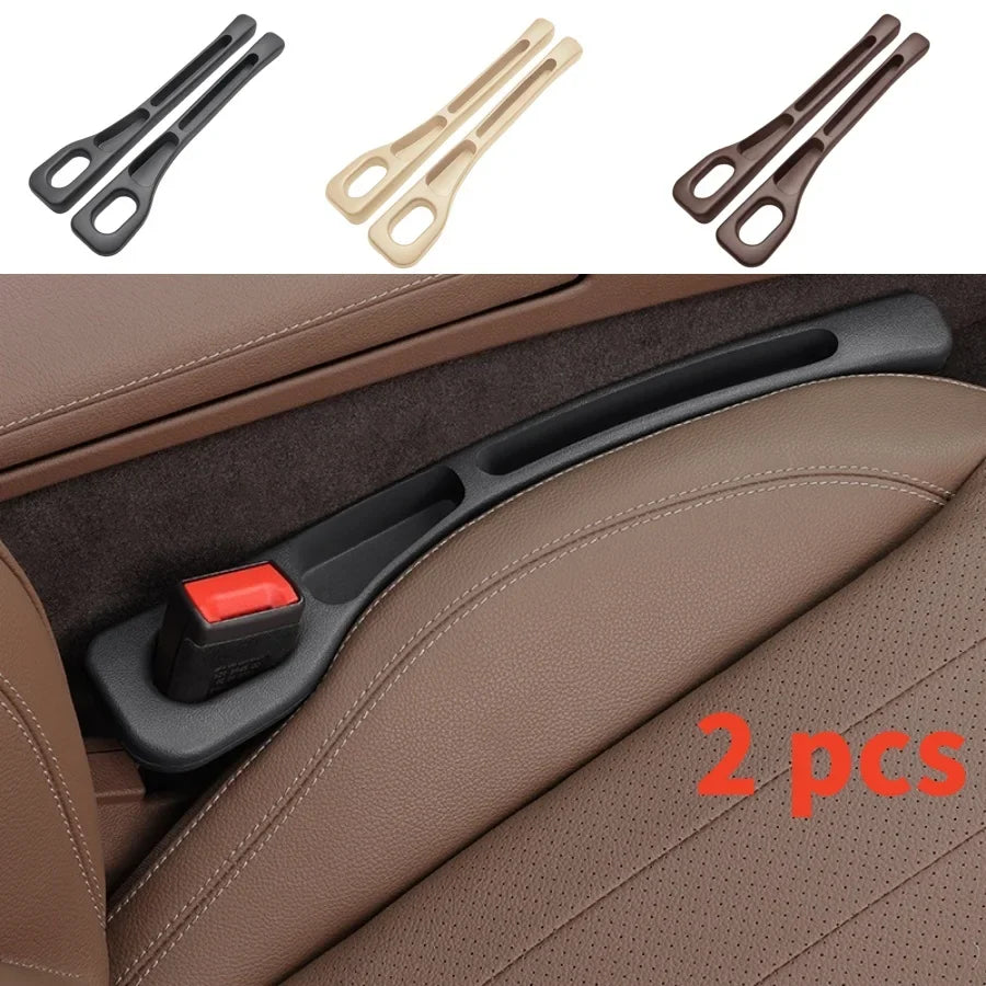 2-Piece PU Car Seat Gap Filler Set – Waterproof Console Organizers for Phones, Keys & Small Items
