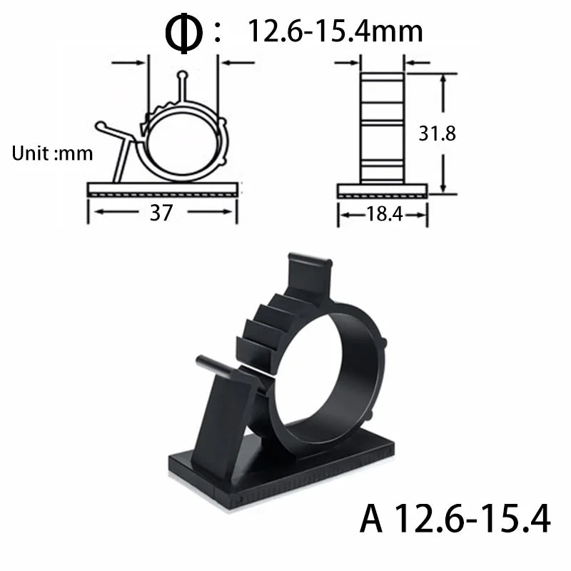 10-Piece Under-Desk Cable Organizer – Cord Clips & Wire Holders for USB, Mouse, Headphone & TV Cables