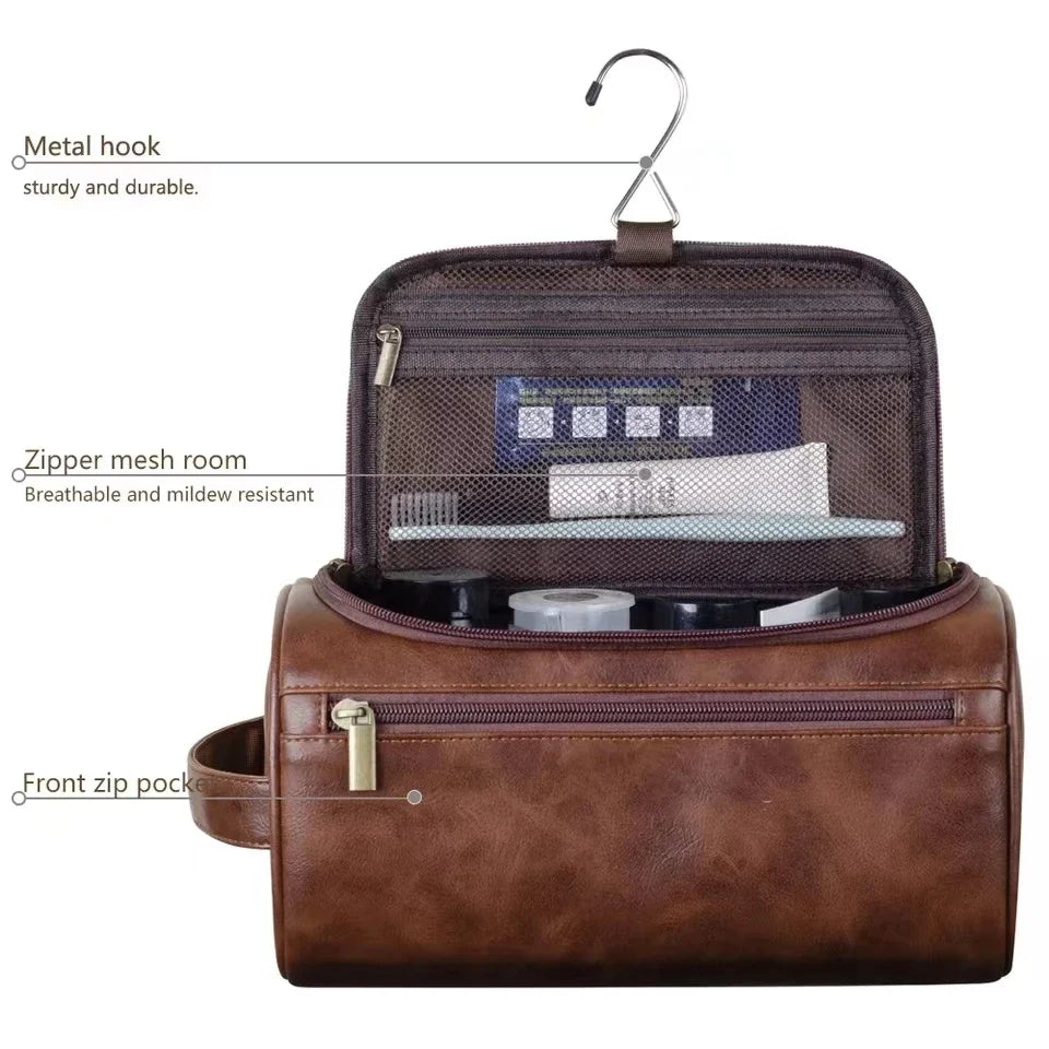 Travel Toiletry Bag – Hanging Dopp Kit & Large Cosmetic Organizer for Men and Women
