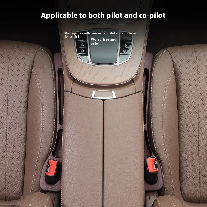Car Seat Gap Plug & Storage Organizer – Leak-Resistant Console Filler for Phones, Keys & Small Items