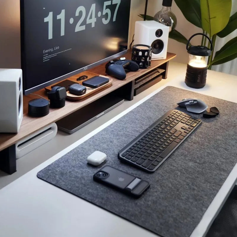 Wool-Felt XXL Desk Mat – Large Non-Slip Mouse Pad for Keyboard, Laptop, Gaming & Home Office