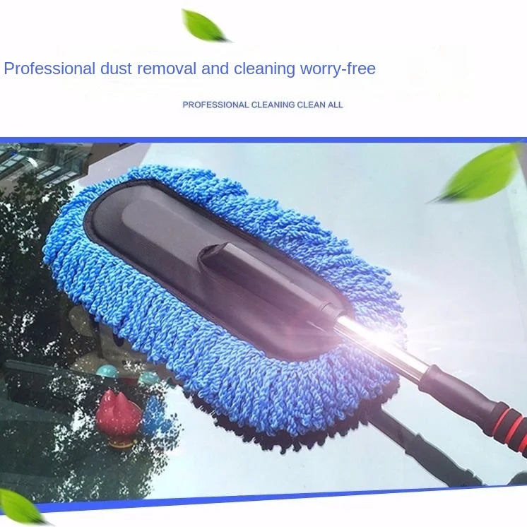 Microfiber Car Wash Brush Kit – Long-Handle Mop, Mitt, Sponge & Vehicle Cleaning Tools