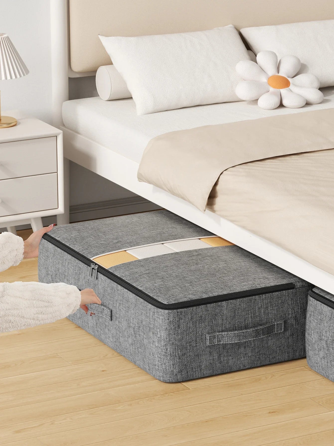 Extra-Large Underbed Storage Bag – Foldable Clothing, Quilt, Blanket & Wardrobe Organizer