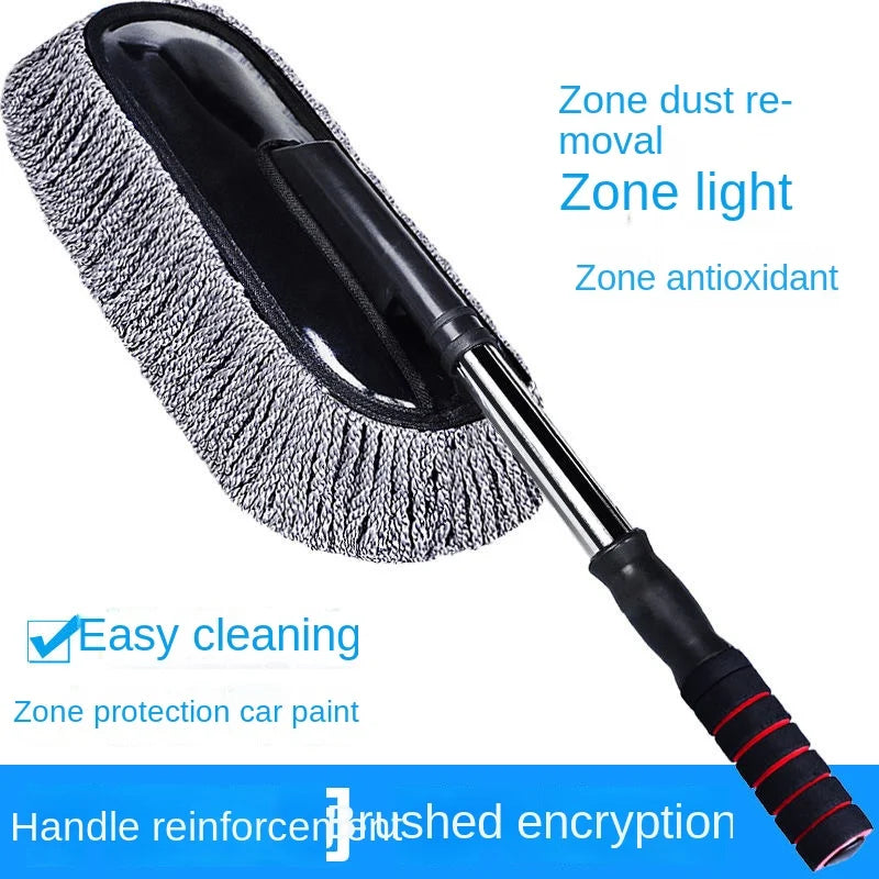 Microfiber Car Wash Brush Kit – Long-Handle Mop, Mitt, Sponge & Vehicle Cleaning Tools