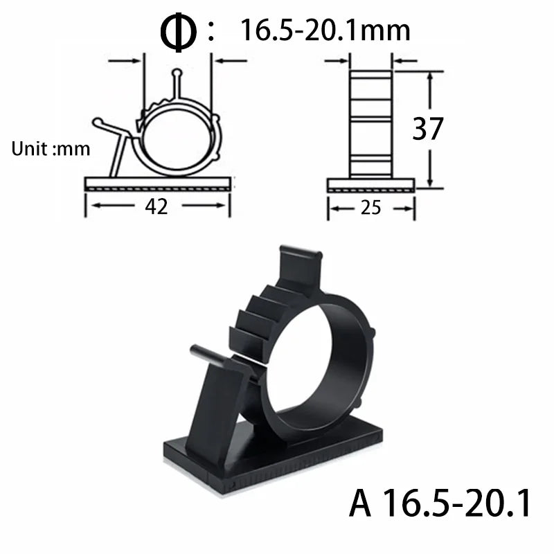 10-Piece Under-Desk Cable Organizer – Cord Clips & Wire Holders for USB, Mouse, Headphone & TV Cables