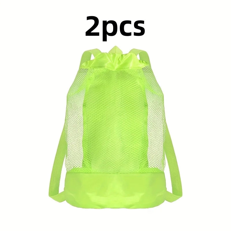 Large Mesh Beach Storage Bag – Multipurpose Tote for Towels, Toys, Travel & Pool Gear