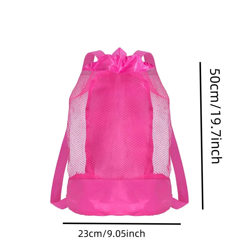 Large Mesh Beach Storage Bag – Multipurpose Tote for Towels, Toys, Travel & Pool Gear