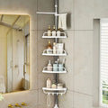 Corner Shower Bar Organizer – Floor-Standing Bathroom Towel Rack & Shower Storage Stand
