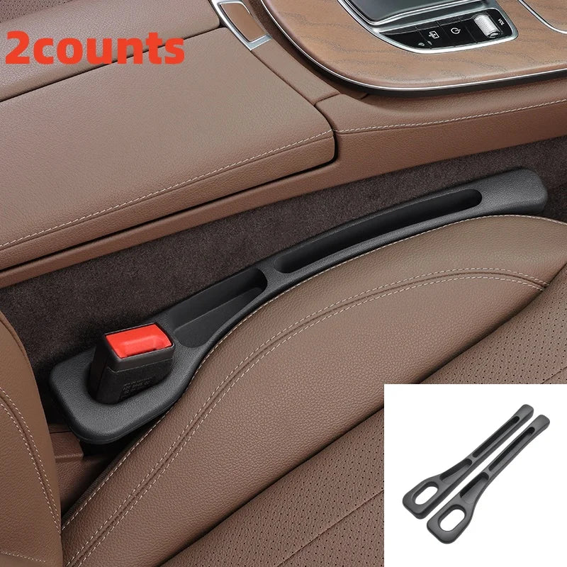 2-Piece PU Car Seat Gap Filler Set – Waterproof Console Organizers for Phones, Keys & Small Items