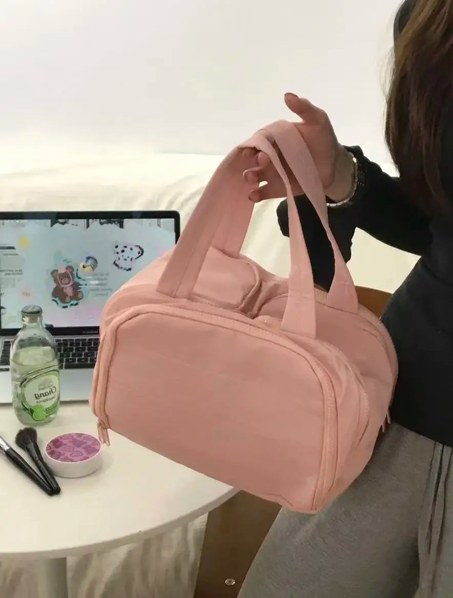 Multi-Opening Makeup Bag – Cosmetic, Toiletry & Grooming Organizer for Travel, Commutes & Home
