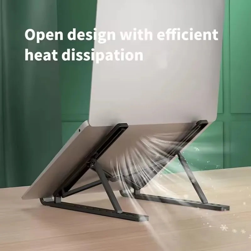 Adjustable Foldable Laptop Stand – Portable Computer Riser & Desktop Support for Laptop PCs
