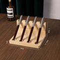 Walnut Wood Desk Organizer – Pen Holder, Phone Stand & Office Supply Storage Station