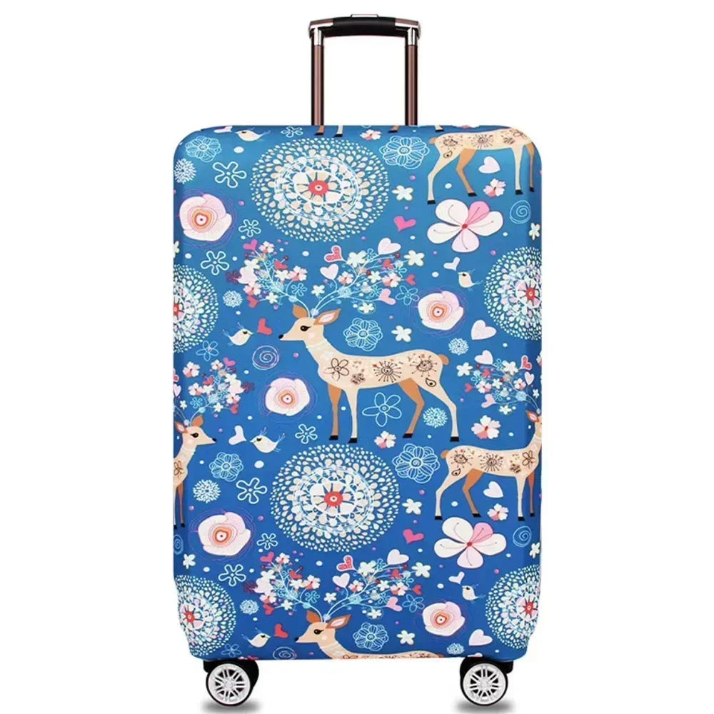 Stretch Luggage Cover Protector – Suitcase Dust Cover & Travel Baggage Accessory