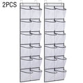 12-Pocket Over-the-Door Shoe Organizer – Mesh Hanging Shoe Rack with Hooks for Bedroom & Closet