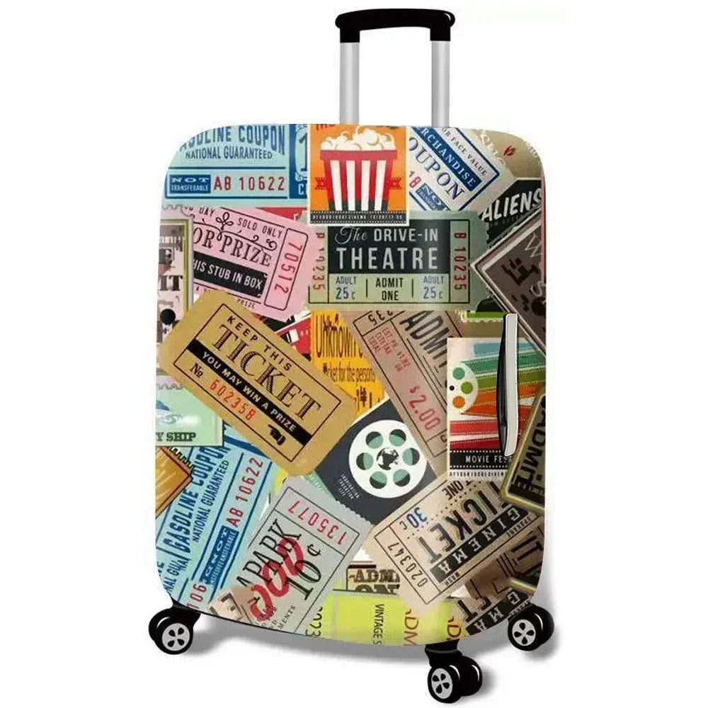 Stretch Luggage Cover Protector – Suitcase Dust Cover & Travel Baggage Accessory