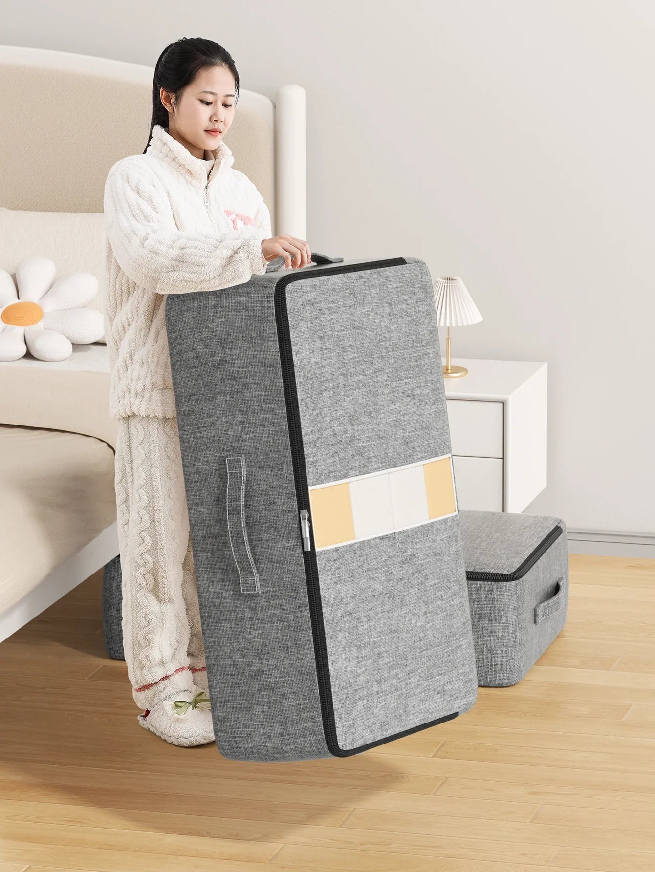 Extra-Large Underbed Storage Bag – Foldable Clothing, Quilt, Blanket & Wardrobe Organizer