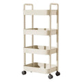 Multi-Tier Rolling Utility Cart – Floor-Standing Trolley with Handle for Kitchen, Bathroom & Snacks