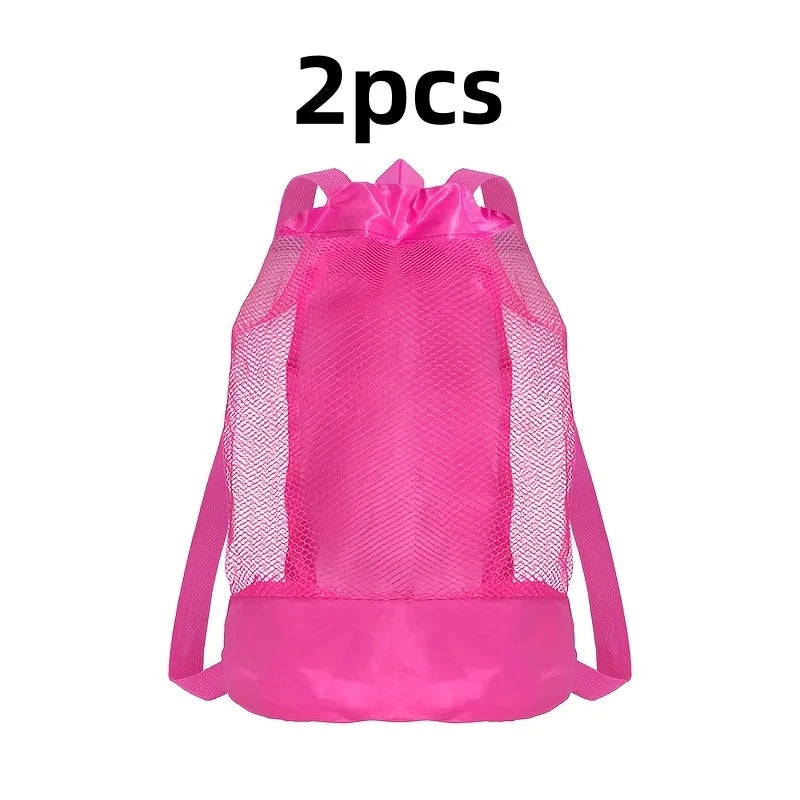 Large Mesh Beach Storage Bag – Multipurpose Tote for Towels, Toys, Travel & Pool Gear