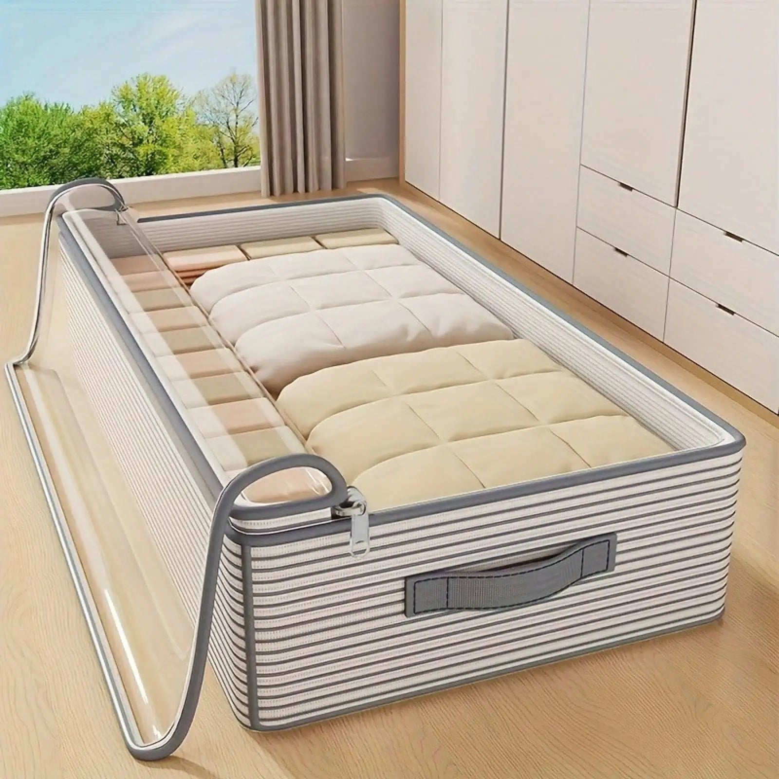Extra-Large Storage Organizer Bag – Heavy-Duty Wardrobe, Underbed & Travel Bag with Clear Window