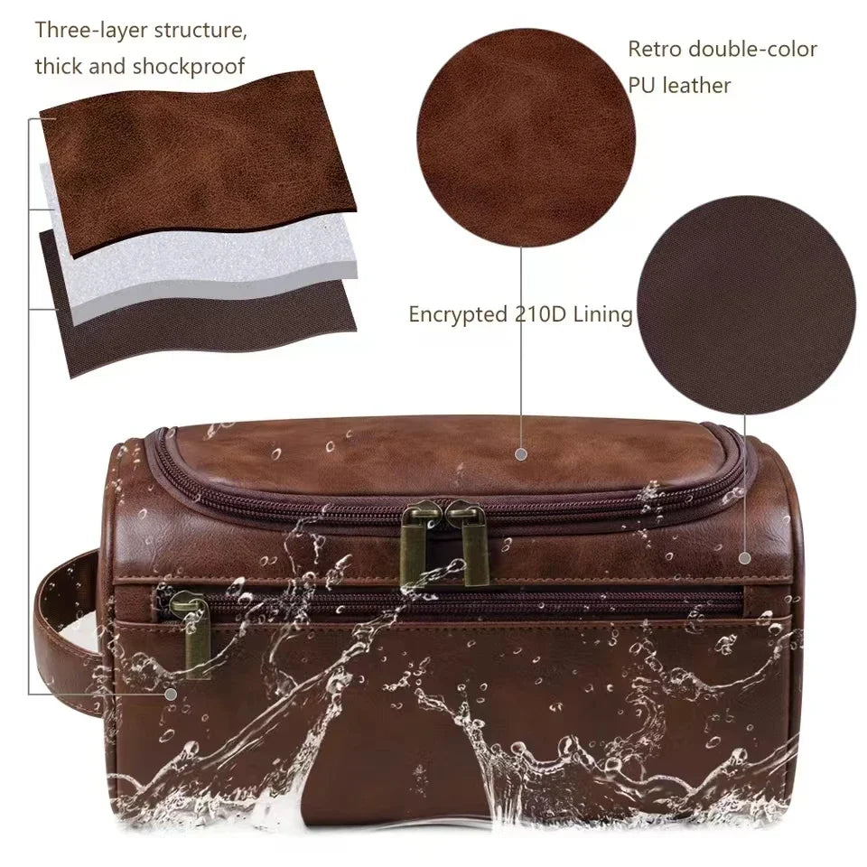 Travel Toiletry Bag – Hanging Dopp Kit & Large Cosmetic Organizer for Men and Women