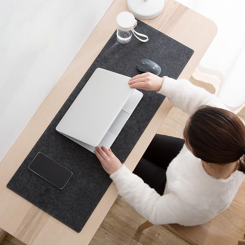 80 × 40 cm Felt Desk Pad – Non-Slip Extended Mouse Mat for Keyboard, Laptop & Home Office