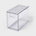 Clear Full-Depth Drawer Organizer Tray for Kitchen, Bathroom, Office and Vanity Storage