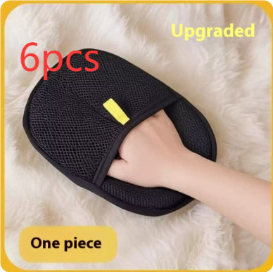 Reusable Pet Hair Remover Mitt, Dual-Sided Grooming Glove for Cats and Dogs
