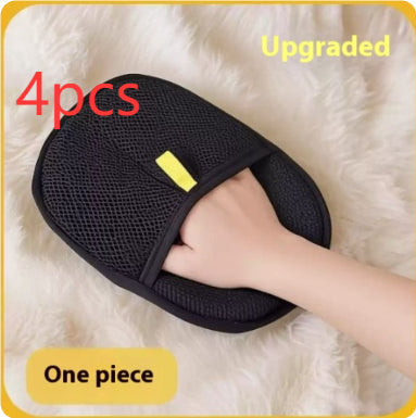 Reusable Pet Hair Remover Mitt, Dual-Sided Grooming Glove for Cats and Dogs